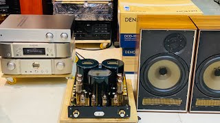 Amplifier đèn L34 amp Loa Scandyna Dynaco A25 Đan mạch [upl. by Aseel]