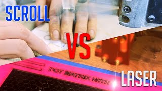 SCROLL SAW vs LASER  Can we work together [upl. by Nnaid]