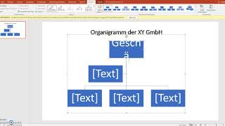 Organigramm mit PowerPoint erstellen [upl. by Yrelbmik]