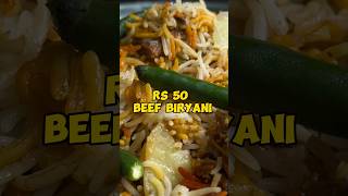 Rs 50 Beef Biryani full video link 👉🏼👉🏼httpsyoutuberWU8XqT5vEsiihCkfc0byGn7zPs shorts [upl. by Tocci350]