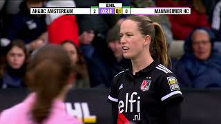 EHL Womens final 202324 AHBC Amsterdam v Mannheimer HC [upl. by Moyer157]