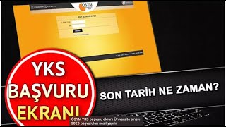 2024 YKS BAŞVURULARI BAŞLADI YKS BAŞVURULARI NASIL YAPILIR BAŞVURU ÜCRETİ GEÇ BAŞVURU TARİHLERİ [upl. by Coretta]