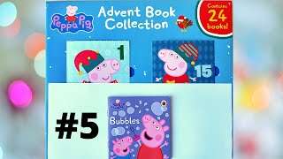 Reading Peppa Pig Advent Calendar 2020 Book Collection Day 5  Bubbles  Count Down to Christmas [upl. by Kifar484]