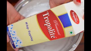 Tropolite whipping cream  How to whip perfect cream  Nondairy whipping cream  Best whipping cream [upl. by Pontias]