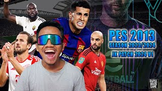 PES 2013 UPDATE SEASON 20232024  PES 2013 JK PATCH 2024 V1  PES 2013 PC GAMEPLAY [upl. by Saffian]