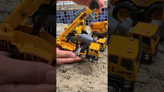 Construction Vehicles Toy Crawler Excavators Cranes Dumpers Cement Trucks Excavation Trucks [upl. by Aleunamme]