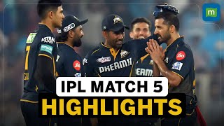 IPL 2024 Match 5 Highlights  Gujarat Titans Beat MI By 6 Runs [upl. by Anawad]