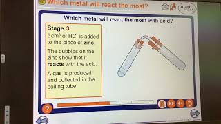 KS4GCSEChemistryReactivity series Metals in acids [upl. by Ennyroc958]