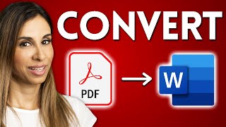 How To EASILY Convert PDF to Word  True and Scanned PDF [upl. by Hsima]