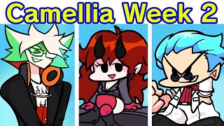 Friday Night Funkin VS Camellia Full Week 12 FNF ModHardCamellia Week 2 RemixHalloween Songs [upl. by Metah]