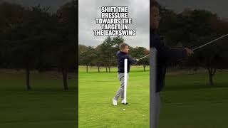 Duffing wedge shots Move the pressure towards the target golf golftips golfer shortgame [upl. by Fabien]