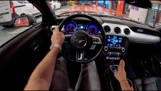 Ford Mustang GT V8 Night 50 TiVCT 450HP 0100 POV Test Drive 1781 Joe Black [upl. by Eide590]