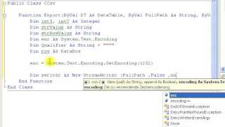 VBNET  Tutorial Datagridview  Inhalt in CSV  Datei schreiben [upl. by Bentley]