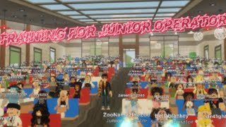 Training For Junior Operator Roblox Washiez [upl. by Zarger]