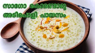 Sago Payasam in Malayalam  Chowari Payasam  Payasam Recipe Kerala Onam Special Payasam 2020 [upl. by Sylvan168]