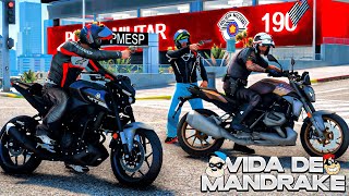 GTA 5 VIDA DE MANRAKE  ROUBAMOS A R1250R DO ROCAM SAINDO DO BATALHÃƒO ðŸ¤ŸðŸ¼ [upl. by Helsa]