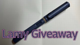 Lamy Giveaway Includes Story on My Favorite Lamy Safari Winner Was Selected [upl. by Mellie38]