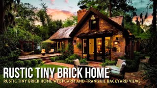 Rustic Tiny Brick Home with Warm and Tranquil Backyard Views [upl. by Olegnad]