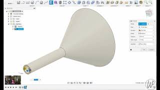 Fusion 360 funnel project [upl. by Amabel]