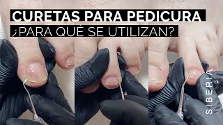 Curetas para Pedicura profesional🦶 para qué se utilizan y técnica de uso [upl. by Sotsirhc626]