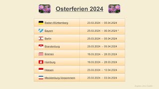 Osterferien 2024 [upl. by Noraj252]