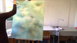 Acrylmalerei Speed painting Über den Wolken [upl. by Adnerb225]