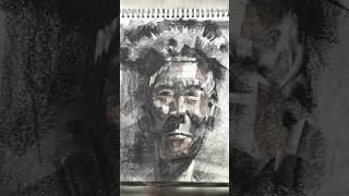 Charcoal portrait quick sketch charcoal drawing Charcoalpencil sketch Art sketch [upl. by Dolli]