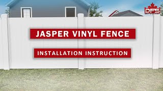 How to install a Vinyl Privacy Fence  Ask DFS  Jasper Privacy Vinyl Fence Installation [upl. by Lesli]