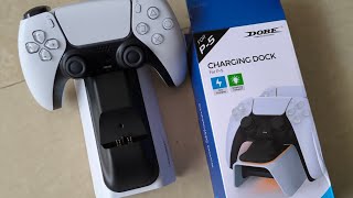 Unboxing DOBE Charging Dock for PS5 Dual Sense Controller 🎮 [upl. by Eniamat]