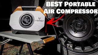 EtenWolf Vortex S6 Portable Battery Operated Air Compressor Review  Tire Inflator [upl. by Ihtak501]