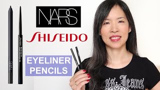 Pencil Eyeliners For Oily Lids  Trying Your Recommendations NARS HighPigment amp Shiseido MicroLiner [upl. by Idnod]