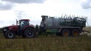 épandage de lisier 2014 case puma cvx 215 tonne a lisier Joskin de 18 000 litres [upl. by Kauffmann742]