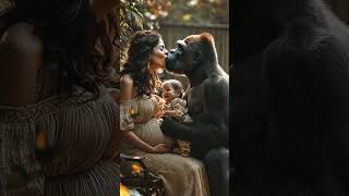 Gorillas Heartwarming Love for His Pregnant Wife Will Melt Your Heart ❤️ [upl. by Salmon200]