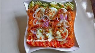 In 3 Minutes Make The SimplestCheapest Healthy Bowl Of Vegetable Salad [upl. by Keisling]