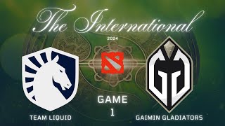 Team Liquid vs Gaimin Gladiators  The International 2024  Full Game Highlights  Game 1 [upl. by Roinuj320]