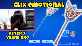 Clix EMOTIONAL After Finally Getting FNCS Pickaxe [upl. by Akimahc]