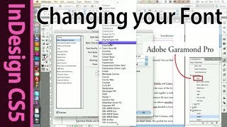 InDesign  Changing the font in Paragraph Styles Part 15 [upl. by Haelak]