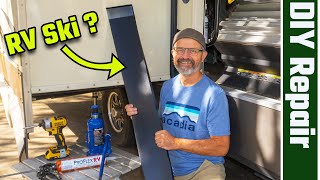 RV Slide Water Damage repaired with Duo Form Skis RV Living 4K [upl. by Serg]