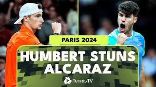 Ugo Humbert TAKES DOWN Carlos Alcaraz  Paris 2024 Highlights [upl. by Boesch]