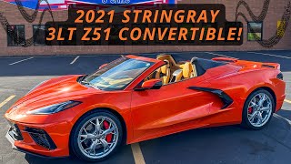 Sebring Orange C8 Corvette Stingray 3LT ZR1 Convertible 🤩 [upl. by Esorrebma720]