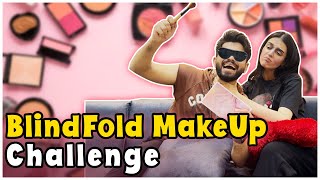 Blindfold Makeup Challenge  Beauty or Beast  Laraib Khalid  Zarnab Fatima  Zaraib [upl. by Htebiram]