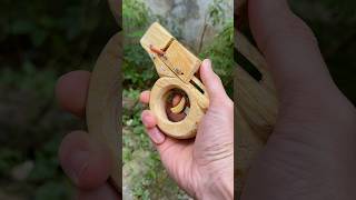 Creative from pallet wood  snail style wood bamboo slingshot woodworking [upl. by Metabel636]