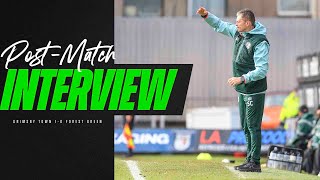 PostMatch Interview  Cotterill on Mariners defeat  Grimsby Town 10 Forest Green Rovers [upl. by Obeng]