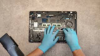 DELL LATITUDE E5570 BATTERY REPLACEMENT DISASSEMBLY [upl. by Mattson]