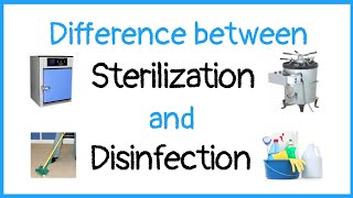 Difference between sterilization and disinfection [upl. by Ainnek]