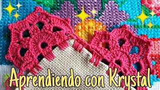 Orilla para servilletas 23 puntas únicas exclusivas y hermosas paso a paso 🍃🍁🌹🏵🌻 [upl. by Yrelbmik977]