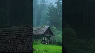 Deep Sleep with Heavy Rain Sounds sleep rain rainsounds shorts raininforest sleepsounds [upl. by Anertal]