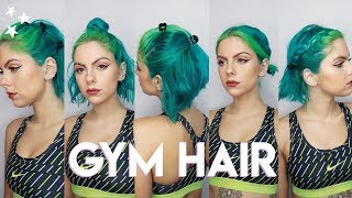 GYM HAIRSTYLES FOR SHORT HAIR [upl. by Jamnes]