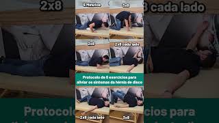 😍Protocolo de 6 exercícios para hérnia de disco Fisioprev Fisioterapia hérniadiscal Coluna [upl. by Assecnirp]