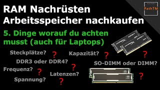 RAM nachrüsten  Was ist zu beachten  PathTM [upl. by Starr]